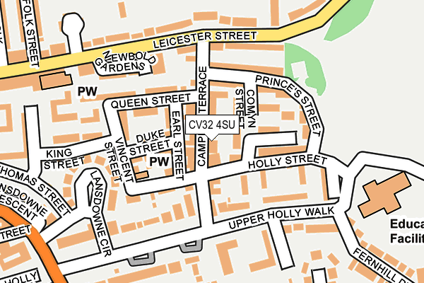 CV32 4SU map - OS OpenMap – Local (Ordnance Survey)