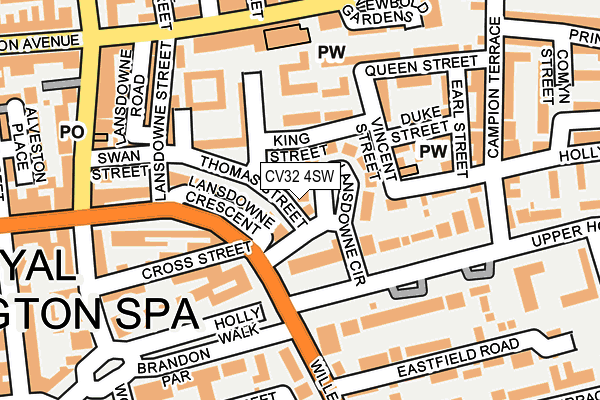 CV32 4SW map - OS OpenMap – Local (Ordnance Survey)
