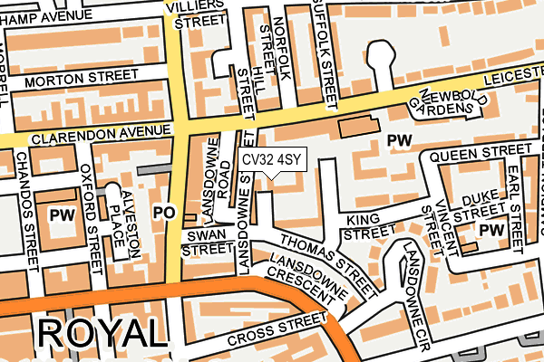 CV32 4SY map - OS OpenMap – Local (Ordnance Survey)