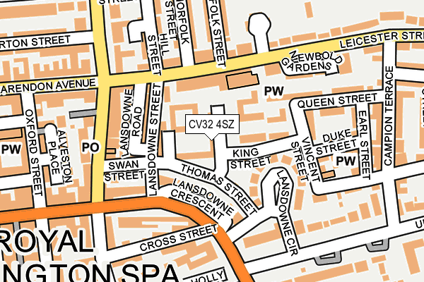 CV32 4SZ map - OS OpenMap – Local (Ordnance Survey)