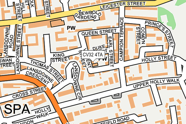 CV32 4TA map - OS OpenMap – Local (Ordnance Survey)