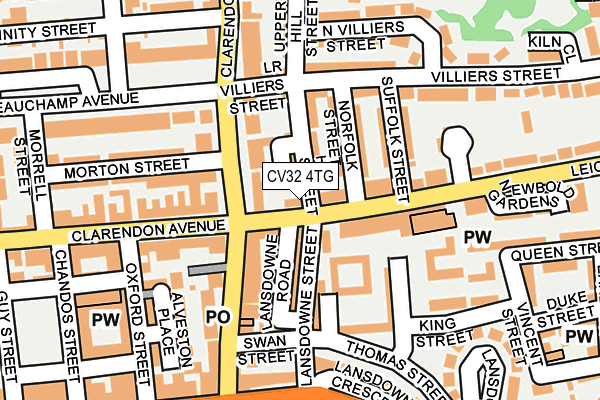 CV32 4TG map - OS OpenMap – Local (Ordnance Survey)