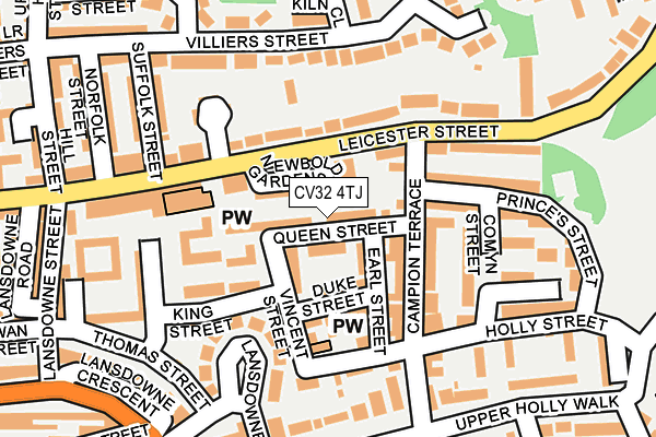 CV32 4TJ map - OS OpenMap – Local (Ordnance Survey)