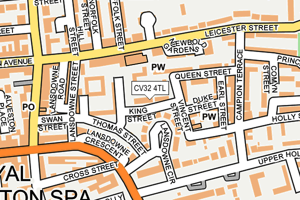 CV32 4TL map - OS OpenMap – Local (Ordnance Survey)
