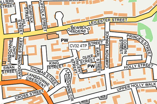 CV32 4TP map - OS OpenMap – Local (Ordnance Survey)