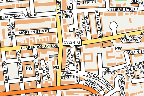 CV32 4TQ map - OS OpenMap – Local (Ordnance Survey)