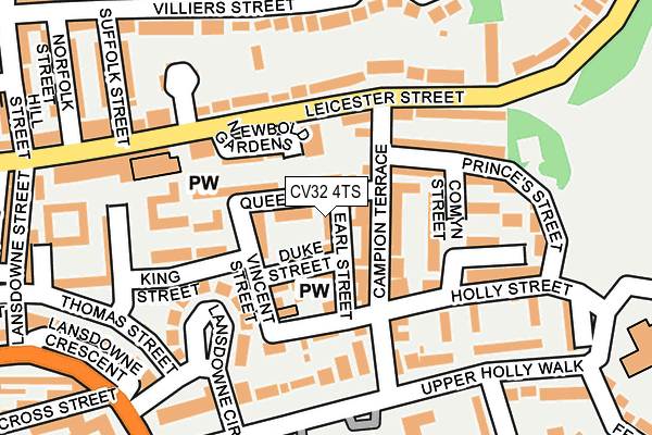 CV32 4TS map - OS OpenMap – Local (Ordnance Survey)