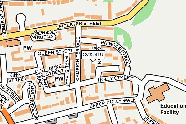 CV32 4TU map - OS OpenMap – Local (Ordnance Survey)