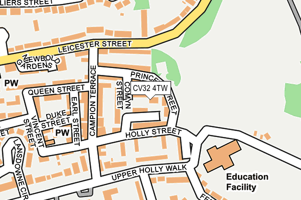 CV32 4TW map - OS OpenMap – Local (Ordnance Survey)