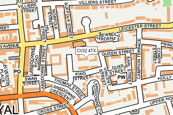 CV32 4TX map - OS OpenMap – Local (Ordnance Survey)