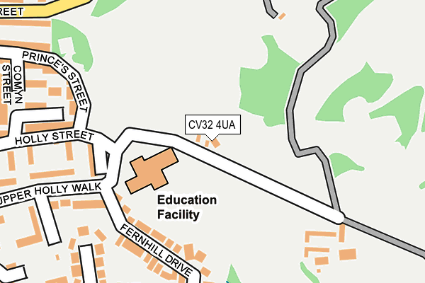 CV32 4UA map - OS OpenMap – Local (Ordnance Survey)