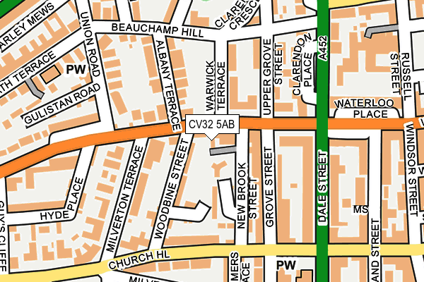 CV32 5AB map - OS OpenMap – Local (Ordnance Survey)
