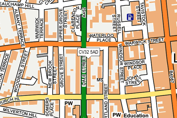 CV32 5AD map - OS OpenMap – Local (Ordnance Survey)