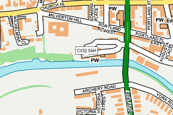 CV32 5AH map - OS OpenMap – Local (Ordnance Survey)