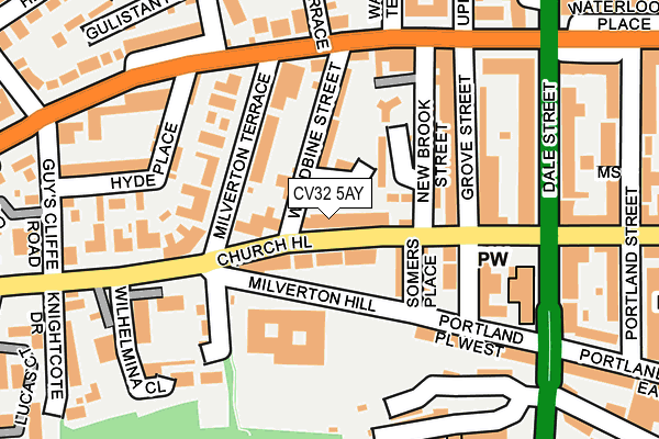 CV32 5AY map - OS OpenMap – Local (Ordnance Survey)