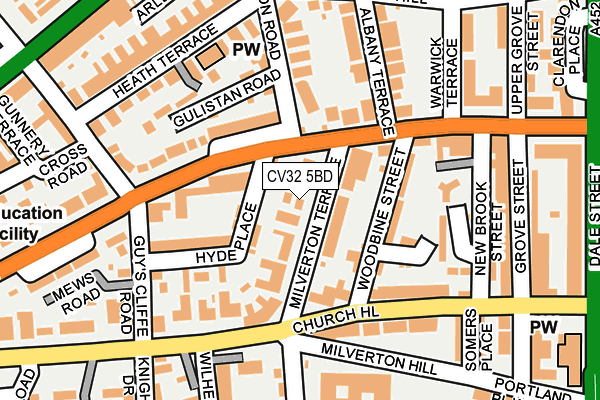 CV32 5BD map - OS OpenMap – Local (Ordnance Survey)