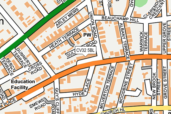 Map of 8 BERTIE TERRACE MANAGEMENT LIMITED at local scale