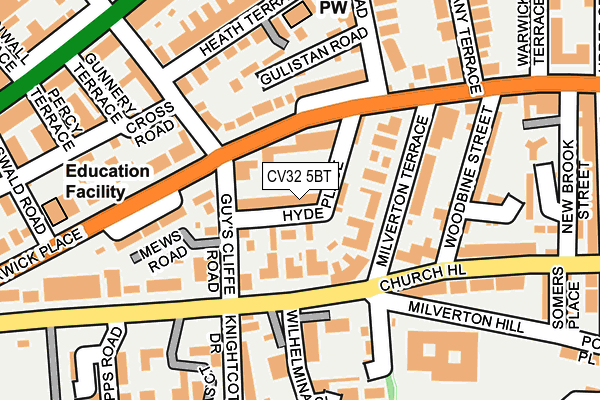 CV32 5BT map - OS OpenMap – Local (Ordnance Survey)