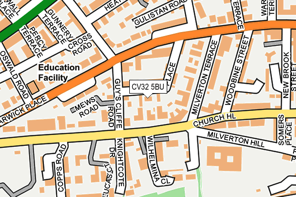 CV32 5BU map - OS OpenMap – Local (Ordnance Survey)