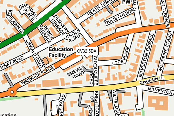 CV32 5DA map - OS OpenMap – Local (Ordnance Survey)