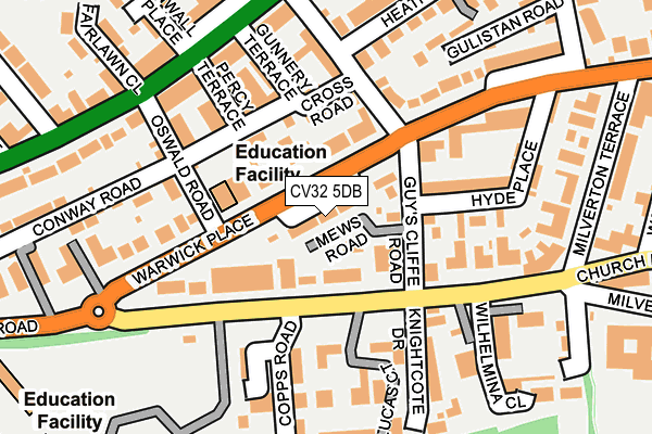 CV32 5DB map - OS OpenMap – Local (Ordnance Survey)