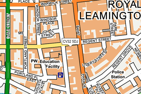 CV32 5DJ map - OS OpenMap – Local (Ordnance Survey)