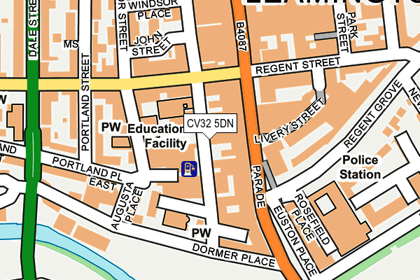 CV32 5DN map - OS OpenMap – Local (Ordnance Survey)