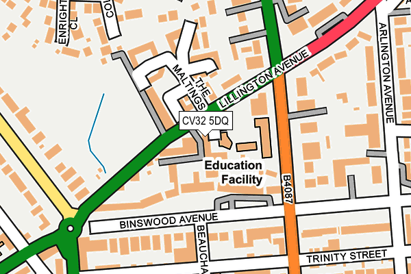 CV32 5DQ map - OS OpenMap – Local (Ordnance Survey)