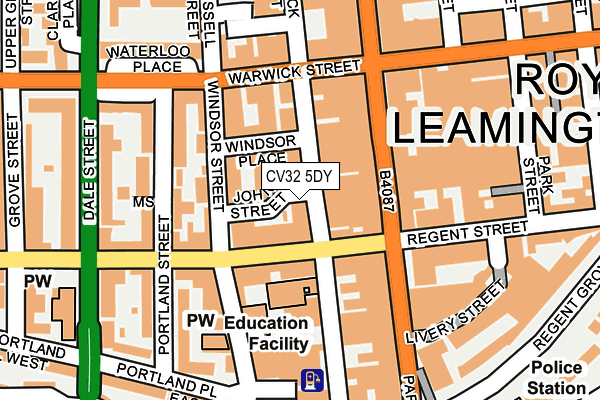 CV32 5DY map - OS OpenMap – Local (Ordnance Survey)