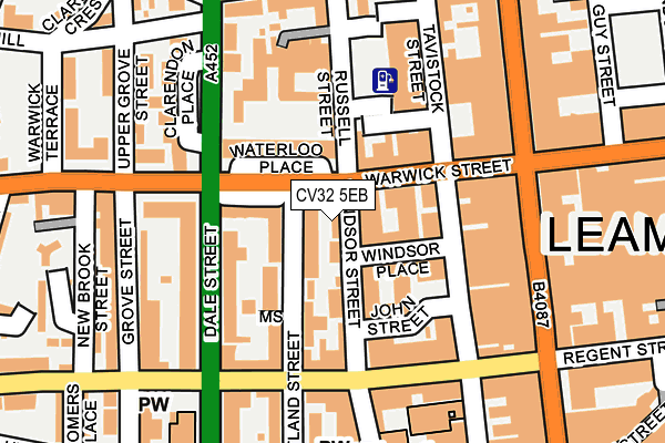 CV32 5EB map - OS OpenMap – Local (Ordnance Survey)