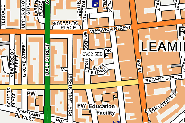 CV32 5ED map - OS OpenMap – Local (Ordnance Survey)