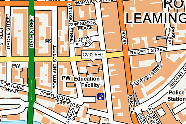 CV32 5EG map - OS OpenMap – Local (Ordnance Survey)