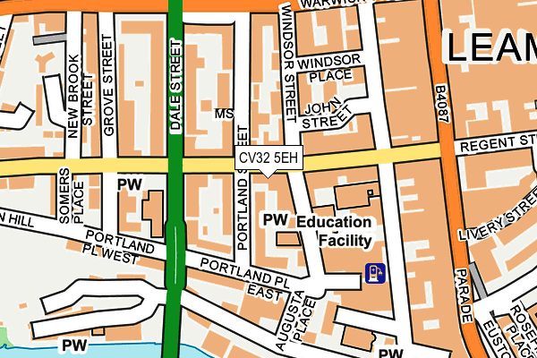 CV32 5EH map - OS OpenMap – Local (Ordnance Survey)