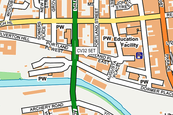 CV32 5ET map - OS OpenMap – Local (Ordnance Survey)