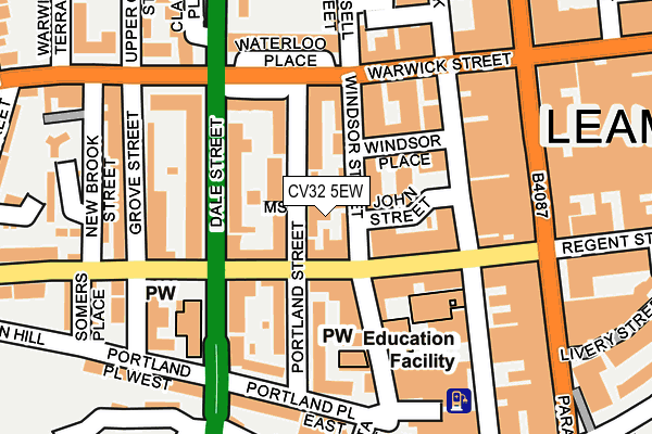 CV32 5EW map - OS OpenMap – Local (Ordnance Survey)