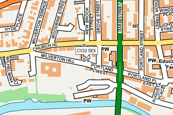 CV32 5EX map - OS OpenMap – Local (Ordnance Survey)