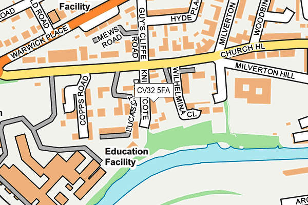 CV32 5FA map - OS OpenMap – Local (Ordnance Survey)