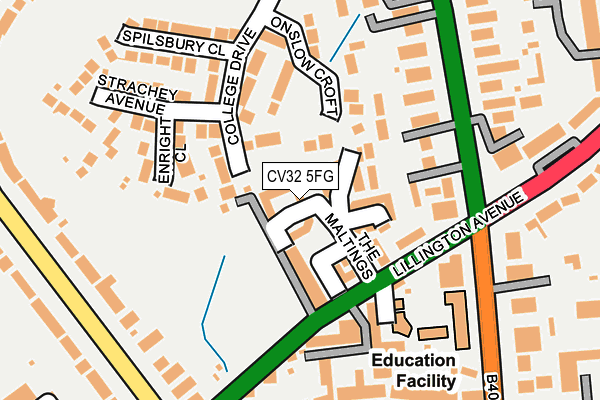 CV32 5FG map - OS OpenMap – Local (Ordnance Survey)