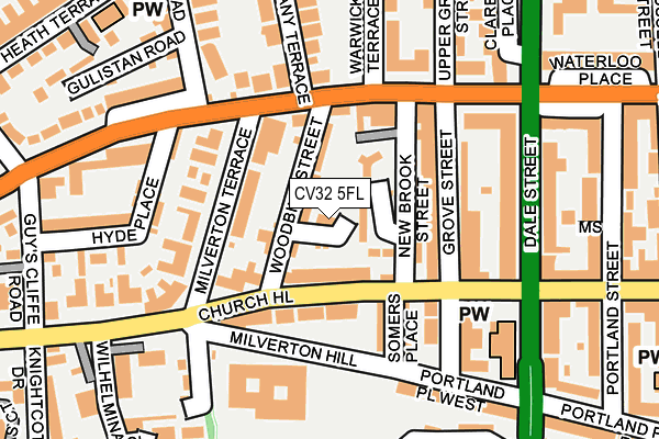 CV32 5FL map - OS OpenMap – Local (Ordnance Survey)