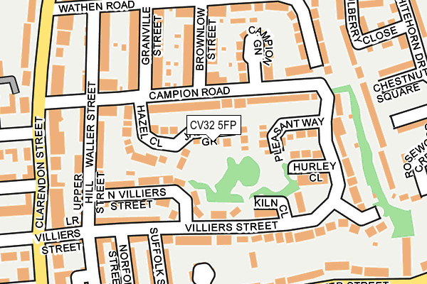 CV32 5FP map - OS OpenMap – Local (Ordnance Survey)