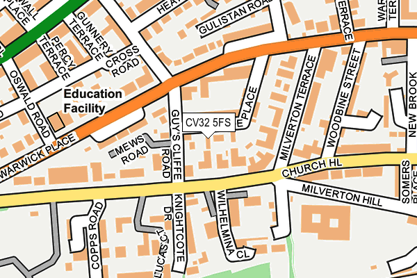 CV32 5FS map - OS OpenMap – Local (Ordnance Survey)