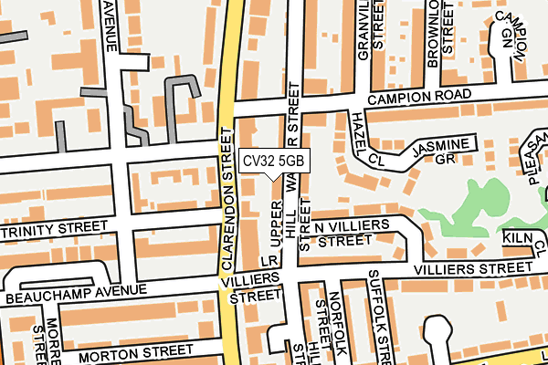 CV32 5GB map - OS OpenMap – Local (Ordnance Survey)