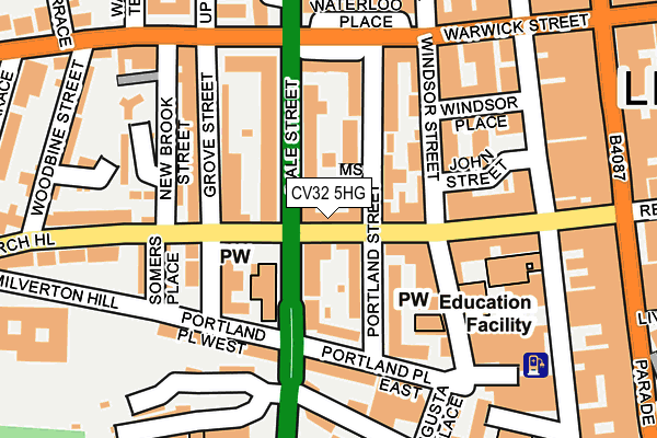 CV32 5HG map - OS OpenMap – Local (Ordnance Survey)