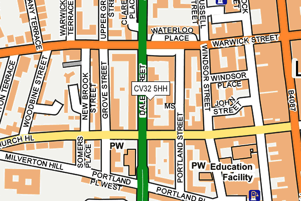 CV32 5HH map - OS OpenMap – Local (Ordnance Survey)