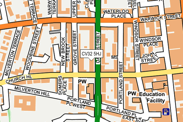 CV32 5HJ map - OS OpenMap – Local (Ordnance Survey)