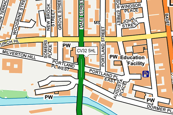 CV32 5HL map - OS OpenMap – Local (Ordnance Survey)