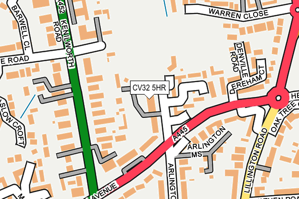 CV32 5HR map - OS OpenMap – Local (Ordnance Survey)