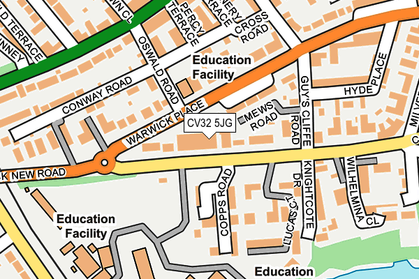 CV32 5JG map - OS OpenMap – Local (Ordnance Survey)