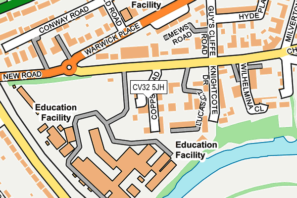 CV32 5JH map - OS OpenMap – Local (Ordnance Survey)