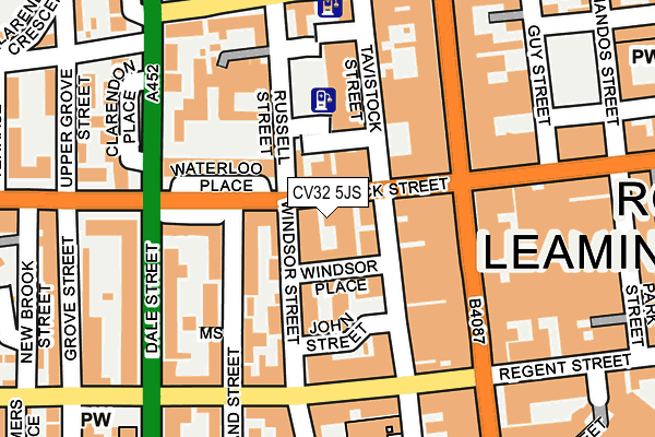 CV32 5JS map - OS OpenMap – Local (Ordnance Survey)